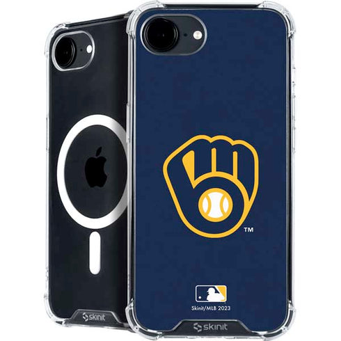 MLB Milwaukee Brewers - Solid Distressed iPhone 16e MagSafe Case