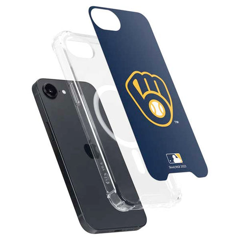 MLB Milwaukee Brewers - Solid Distressed iPhone 16e MagSafe Case