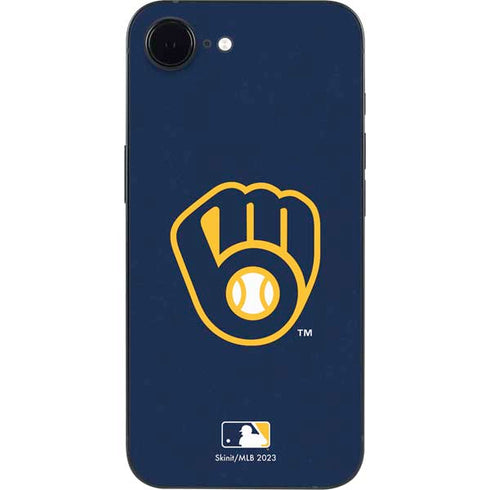MLB Milwaukee Brewers - Solid Distressed iPhone 16e Skin