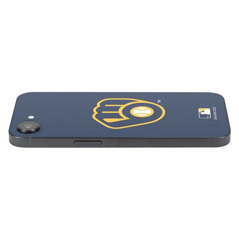 MLB Milwaukee Brewers - Solid Distressed iPhone 16e Skin