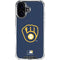 MLB Milwaukee Brewers - Solid Distressed iPhone 17 Clear Case