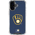MLB Milwaukee Brewers - Solid Distressed iPhone 17 Clear Case