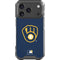MLB Milwaukee Brewers - Solid Distressed iPhone 18 Pro Clear Case