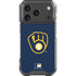 MLB Milwaukee Brewers - Solid Distressed iPhone 18 Pro Clear Case