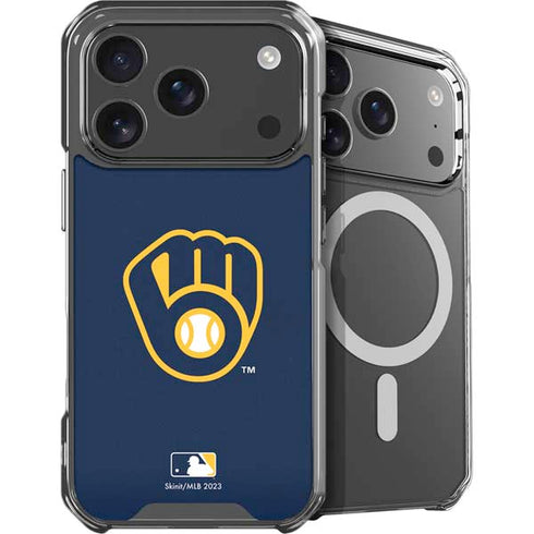 MLB Milwaukee Brewers - Solid Distressed iPhone 18 Pro Max MagSafe Case