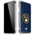 MLB Milwaukee Brewers - Solid Distressed iPhone X/XS Clear Case