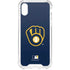 MLB Milwaukee Brewers - Solid Distressed iPhone XS Clear Case