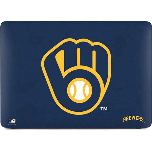 MLB Milwaukee Brewers - Solid Distressed Apple MacBook Air Skin