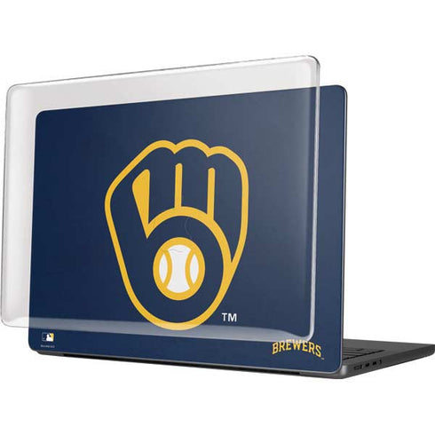 MLB Milwaukee Brewers - Solid Distressed MacBook Pro 14in (2021-24) Case plus Skin