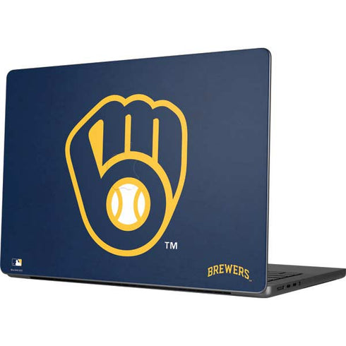 MLB Milwaukee Brewers - Solid Distressed Apple MacBook Pro 14-inch Skin