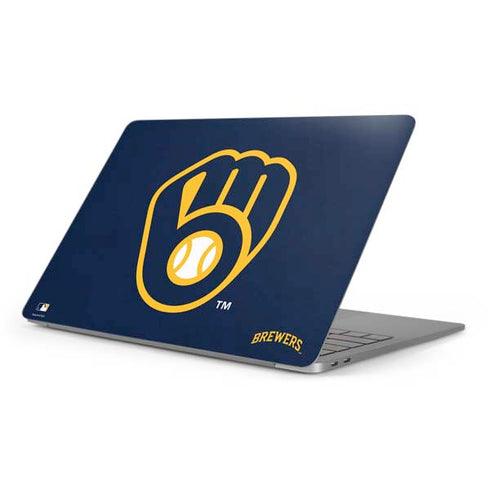 MLB Milwaukee Brewers - Solid Distressed Apple MacBook Pro 16-inch Skin