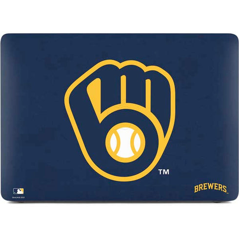 MLB Milwaukee Brewers - Solid Distressed Apple MacBook Pro 16-inch Skin