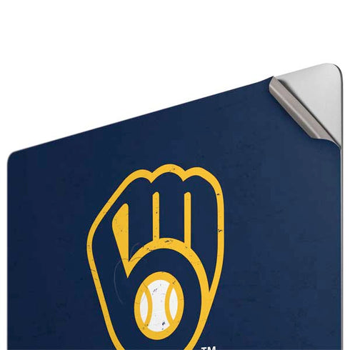 MLB Milwaukee Brewers - Solid Distressed Apple MacBook Pro 16-inch Skin
