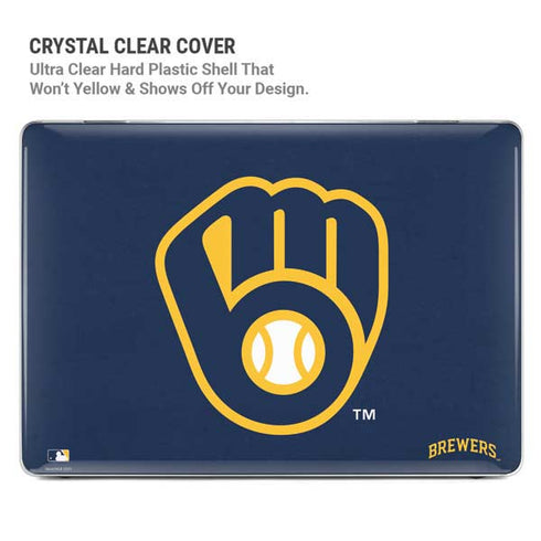 MLB Milwaukee Brewers - Solid Distressed MacBook Cases