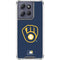 MLB Milwaukee Brewers - Solid Distressed Moto G 5G (2025) Clear Case