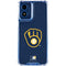 MLB Milwaukee Brewers - Solid Distressed Moto G Play 4G (2024) Clear Case