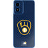 MLB Milwaukee Brewers - Solid Distressed Moto G Play 4G (2024) Skin