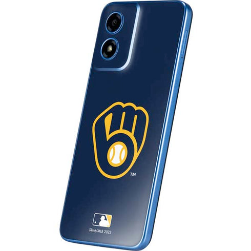 MLB Milwaukee Brewers - Solid Distressed Moto G Play 4G (2024) Skin