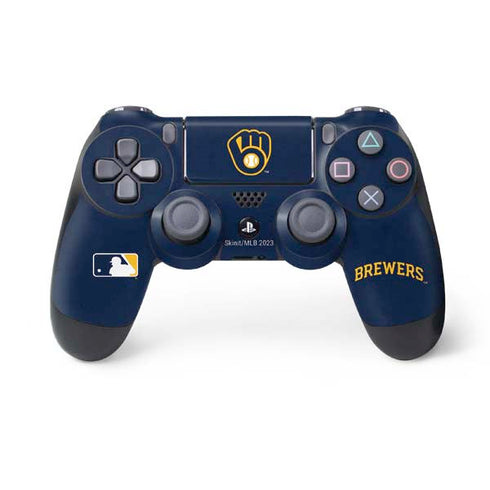 MLB Milwaukee Brewers - Solid Distressed PlayStation PS4 Skins