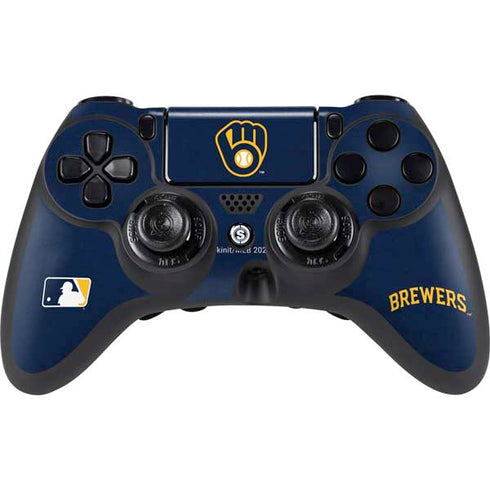 MLB Milwaukee Brewers - Solid Distressed PlayStation PS4 Skins