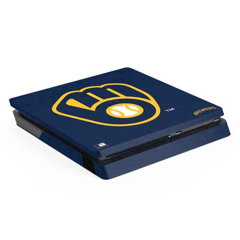 MLB Milwaukee Brewers - Solid Distressed PlayStation PS4 Skins