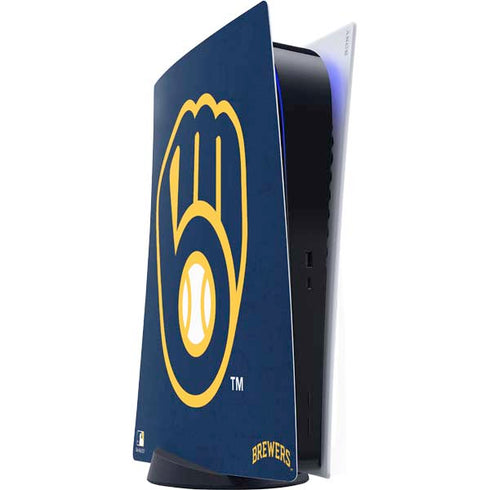 MLB Milwaukee Brewers - Solid Distressed PlayStation PS5 Skins