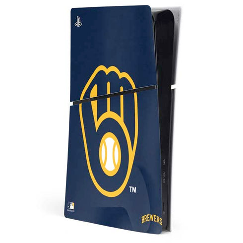 MLB Milwaukee Brewers - Solid Distressed PlayStation PS5 Skins