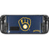 MLB Milwaukee Brewers - Solid Distressed Steam Deck Handheld Gaming Computer OLED Skin