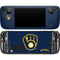 MLB Milwaukee Brewers - Solid Distressed Steam Deck Handheld Gaming Computer Skin