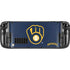 MLB Milwaukee Brewers - Solid Distressed Steam Deck Handheld Gaming Computer Skin