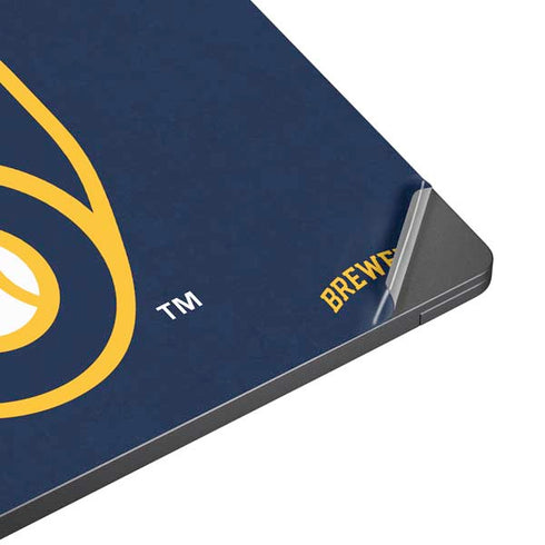 MLB Milwaukee Brewers - Solid Distressed Surface Laptop 7 15in Skin