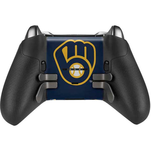 MLB Milwaukee Brewers - Solid Distressed Xbox Elite Wireless Controller Series 2 Skin