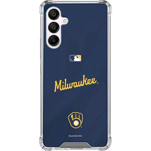 MLB Milwaukee Brewers Alternate/Away Jersey Galaxy A16 5G Clear Case