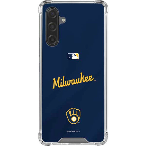 MLB Milwaukee Brewers Alternate/Away Jersey Galaxy A17 Clear Case