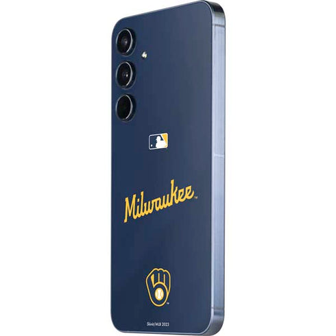 MLB Milwaukee Brewers Alternate/Away Jersey Galaxy A35 5G Skin