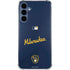 MLB Milwaukee Brewers Alternate/Away Jersey Galaxy A55 5G Clear Case