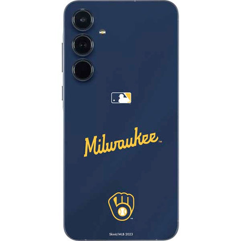 MLB Milwaukee Brewers Alternate/Away Jersey Galaxy A55 5G Skin