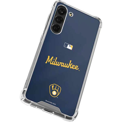MLB Milwaukee Brewers Alternate/Away Jersey Galaxy S24 FE Clear Case