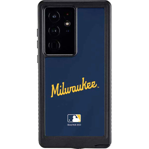 MLB Milwaukee Brewers Alternate/Away Jersey Galaxy S24 Ultra Waterproof Case