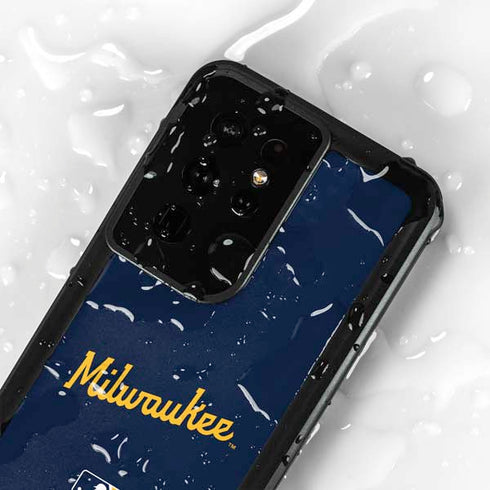 MLB Milwaukee Brewers Alternate/Away Jersey Galaxy S24 Ultra Waterproof Case
