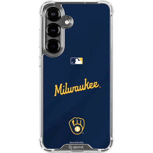 MLB Milwaukee Brewers Alternate/Away Jersey Galaxy S26 Clear Case
