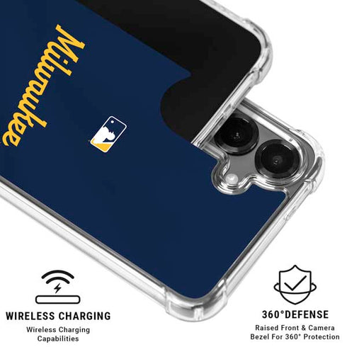 MLB Milwaukee Brewers Alternate/Away Jersey Galaxy S26 Clear Case