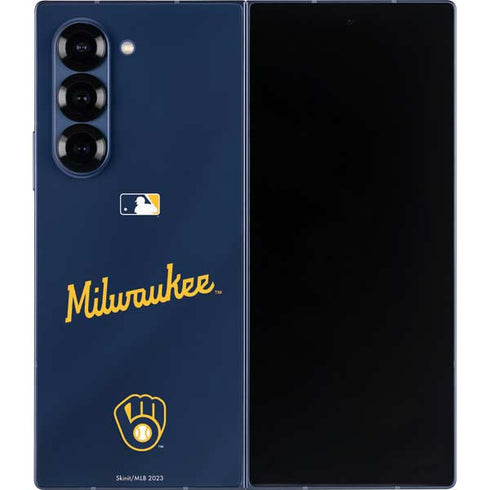 MLB Milwaukee Brewers Alternate/Away Jersey Galaxy Z Fold6 Skin