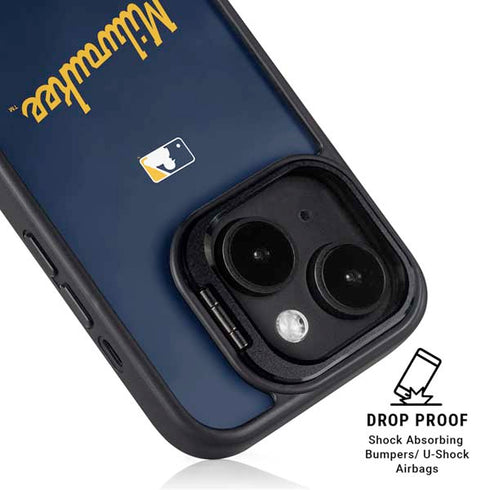 MLB Milwaukee Brewers Alternate/Away Jersey iPhone 15 Plus Kickstand Case