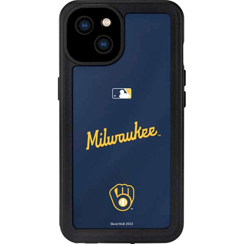 MLB Milwaukee Brewers Alternate/Away Jersey iPhone 15 Plus Waterproof Case