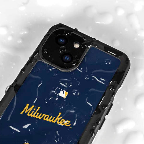 MLB Milwaukee Brewers Alternate/Away Jersey iPhone 15 Plus Waterproof Case