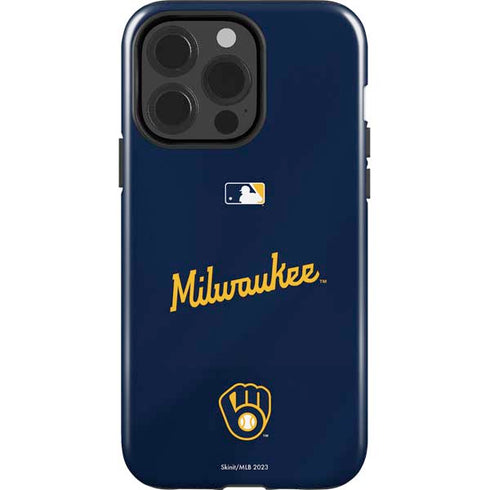 MLB Milwaukee Brewers Alternate/Away Jersey iPhone 15 Pro Impact Case
