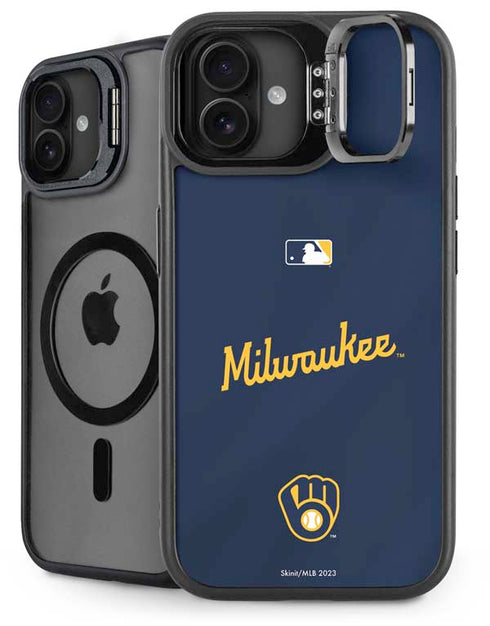 MLB Milwaukee Brewers Alternate/Away Jersey iPhone 16 Kickstand Case