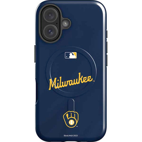MLB Milwaukee Brewers Alternate/Away Jersey iPhone 16 Magsafe Impact Case