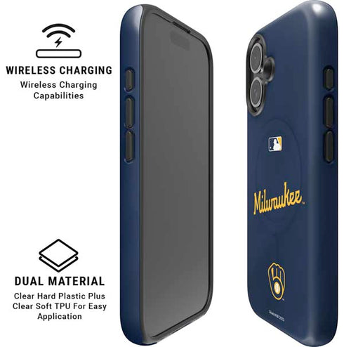 MLB Milwaukee Brewers Alternate/Away Jersey iPhone 16 Magsafe Impact Case